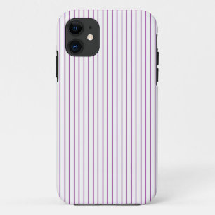 Coque iphone à rayures violettes et blanches