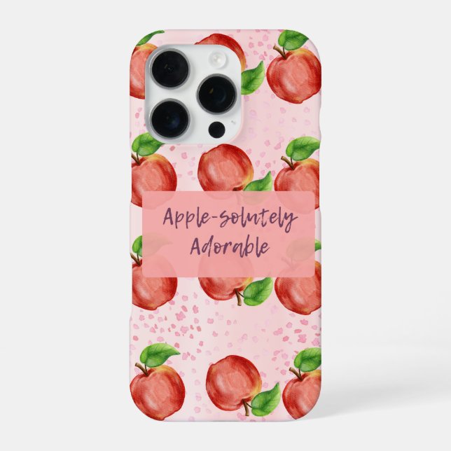 Coque iPhone Absolument adorable Apple (Verso)