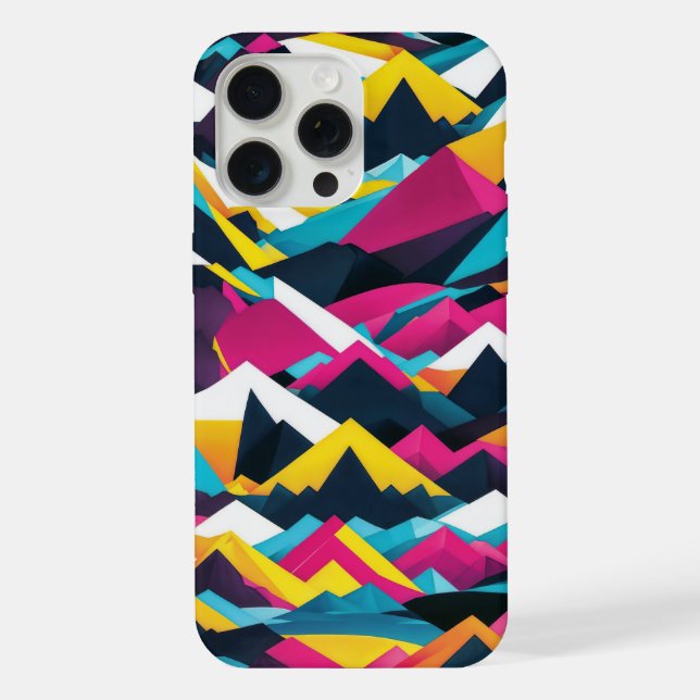 Coque iPhone abstract mounains (Verso)