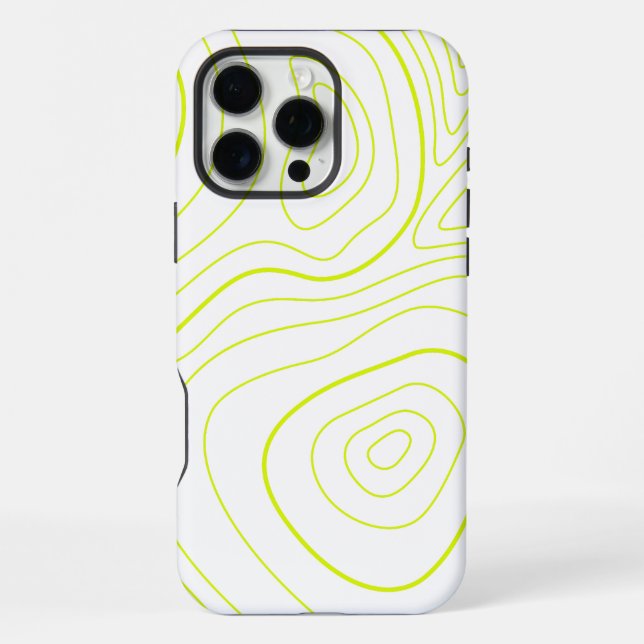 Coque iPhone abstrait beau jaune (Verso)