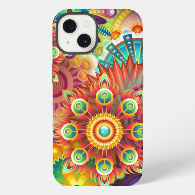 Coque iPhone Abstrait dynamique (Verso)