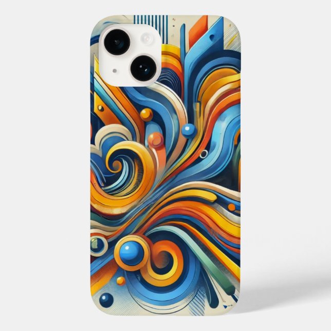 Coque iphone Abstrait dynamique (Verso)