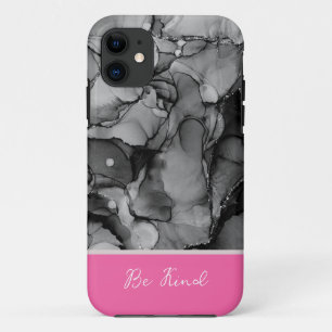 coque iphone Abstrait en marbre noir