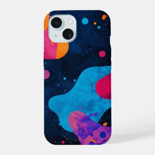 coque iphone _ Abstrait Neon Splatter