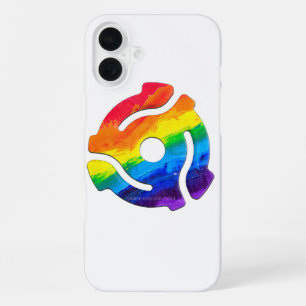Coque iPhone 16 Plus Adaptateur de disque 45 tours en plastique de Slip