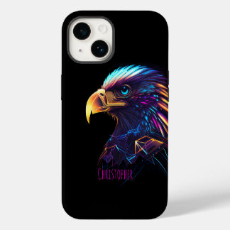 Coque Pour iPhone 14 Aigle noir futuriste