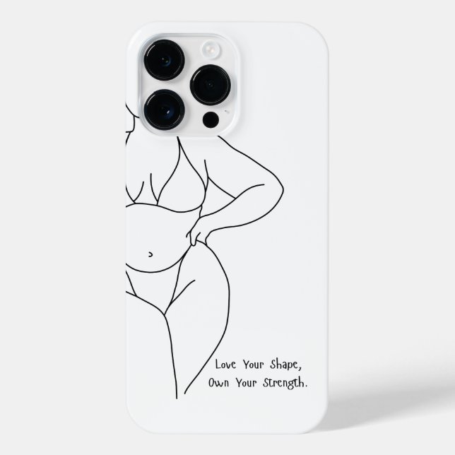 Coque iPhone Aimez votre forme. (Verso)