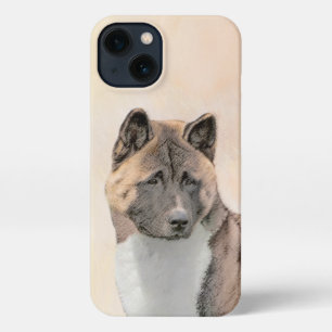 Etui iPhone 13 Akita Peinture - Cute Original Chien Art