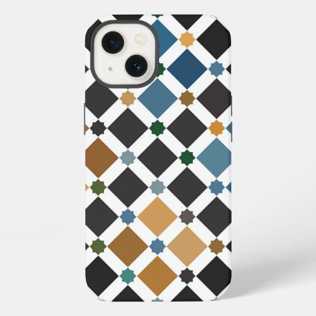 Coque iPhone Alhambra Geometric iPhone 13 Case – Slim Artistic  (Verso)