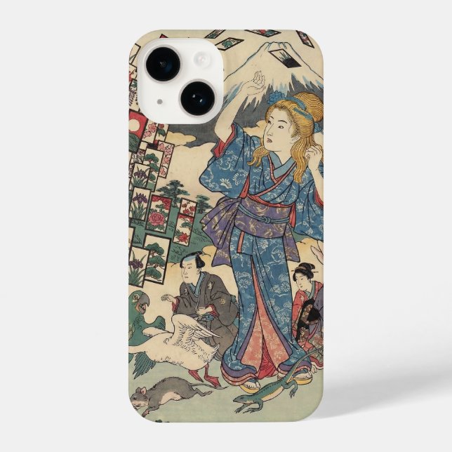 Coque iPhone Alice Lost in Japan | Ukiyo-e Floating Wonderland (Verso)