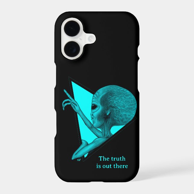 Coque iPhone Alien gris, la vérité est là (Verso)