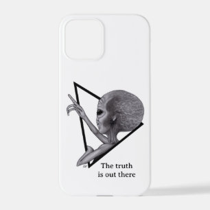 Coque iPhone 12 Pro Alien gris, la vérité est là