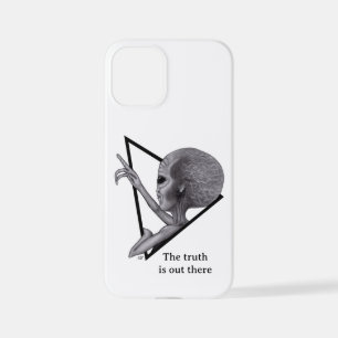Coque iPhone 12 Mini Alien gris, la vérité est là