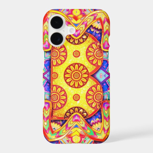 Coque iPhone Alphabet B mandala (Verso)