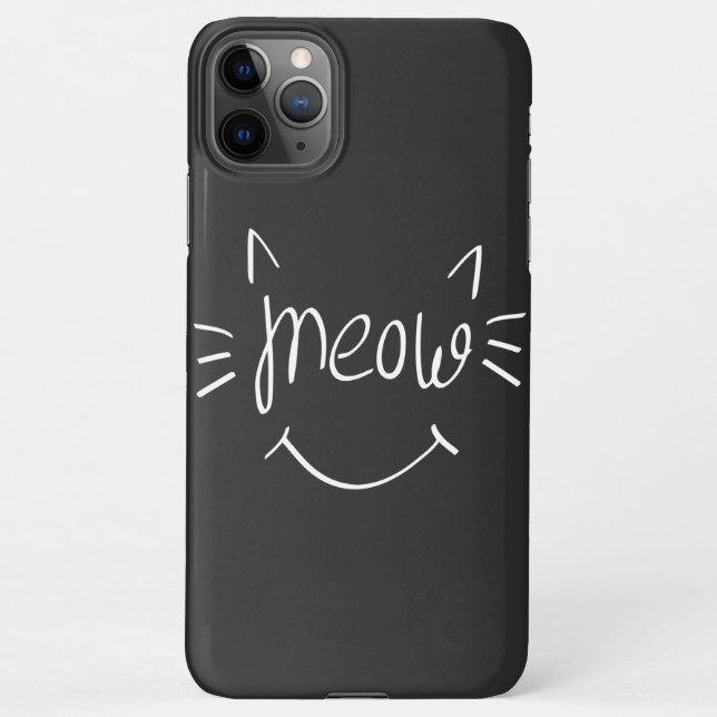 Coque iPhone Amateur de chats Miaou    (Dos)