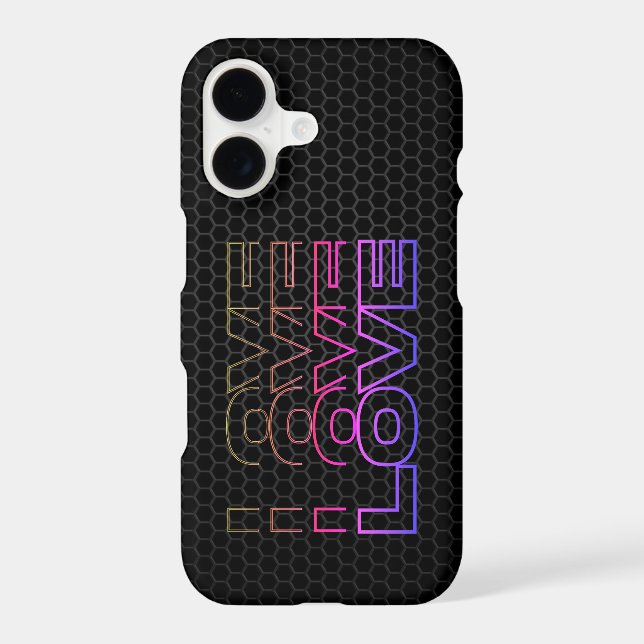 Coque iPhone Amour - Édition Electro Love  (Verso)