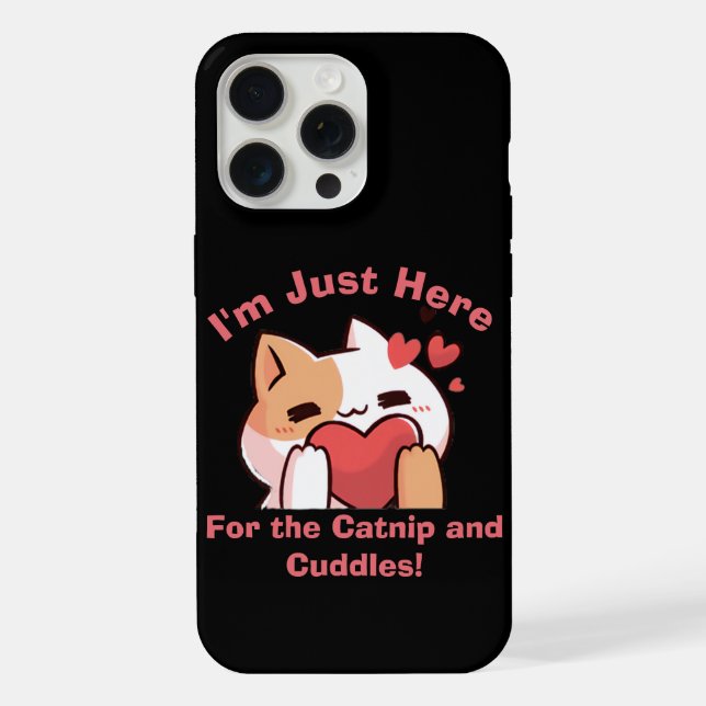 Coque iPhone Amoureux des chats Delight - Catnip & Cuddles (Verso)