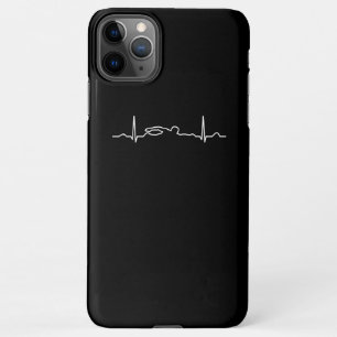 Coque iPhone 11Pro Max Amusant Swimmer Heartbeat Vêtements, Ventilateurs 