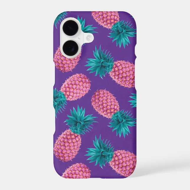Coque iPhone Ananas colorés (Verso)