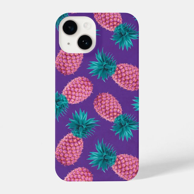 Coque iPhone Ananas colorés (Verso)