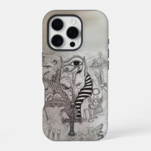 Coque iPhone 16 Pro Anciens Aliens, Anubis