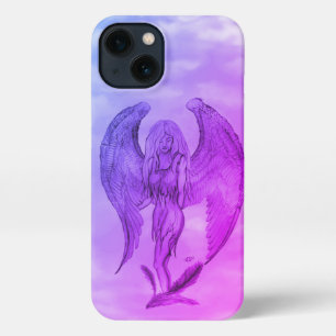 Etui iPhone 13 Angel en style tatouage