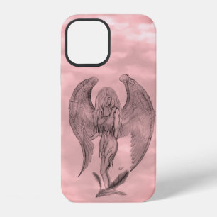 Coque iPhone 12 Angel en style tatouage