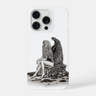 Angel, perdu dans la pensée, noir et blanc Design