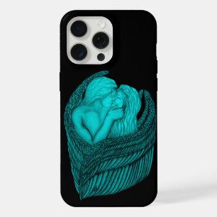 Angels Kissing, noir et vert Design