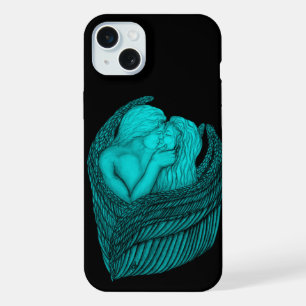 Angels Kissing, noir et vert Design