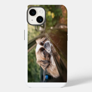 Coque Pour iPhone 14 Animaux Bébés les Plus Mignons Chiot Pékinois en