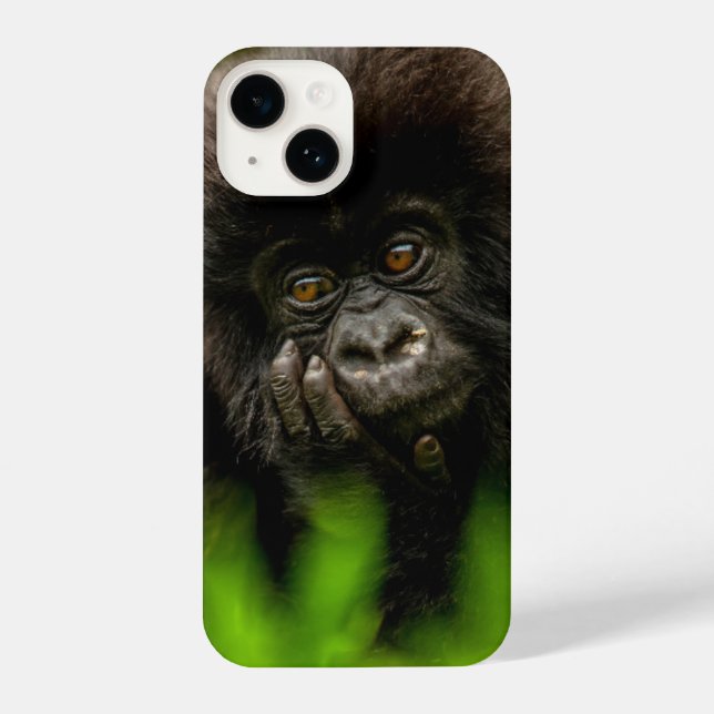 Coque iPhone Animaux de bébés cutest | Gorille des Montagnes In (Verso)