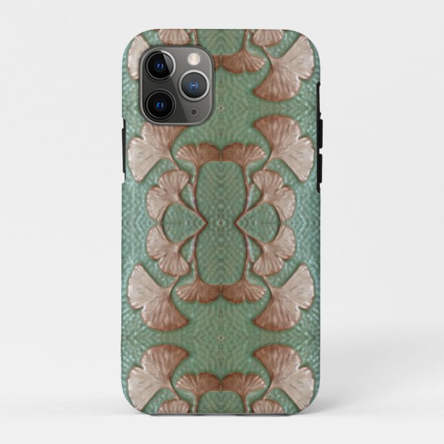 Coque iphone Apple avec feuilles Gingko (Dos)
