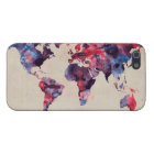 Aquarelle de carte du monde