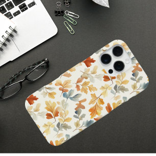 Coque iPhone 16 Pro Max Aquarelle Feuilles Automnes - Cosy Fall Nature