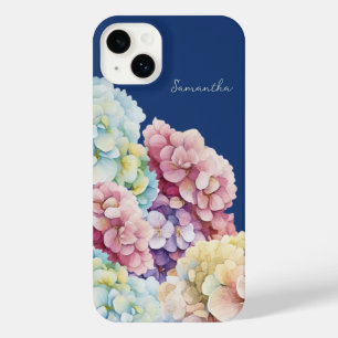 Aquarelle Hydrangea bleu personnalisé