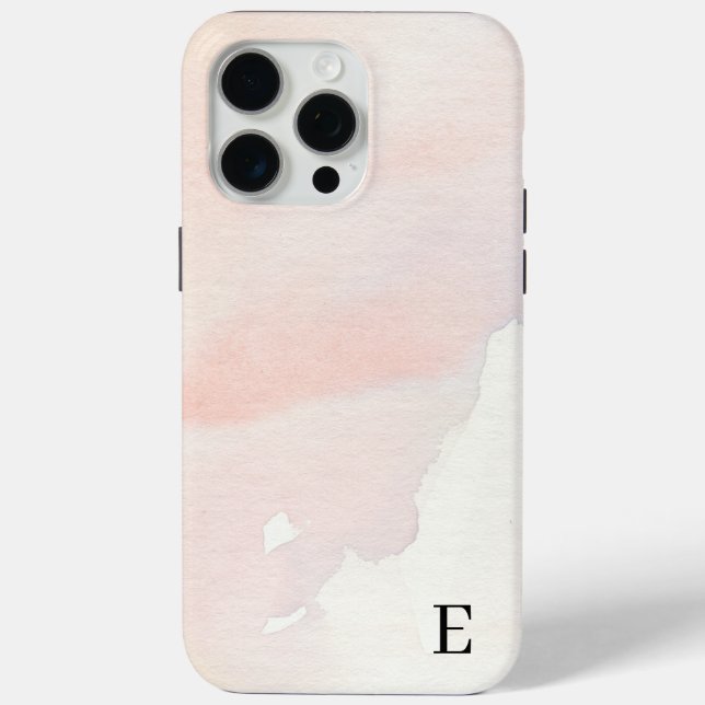 Coque iphone Aquarelle Soft Blush Elegant (Verso)