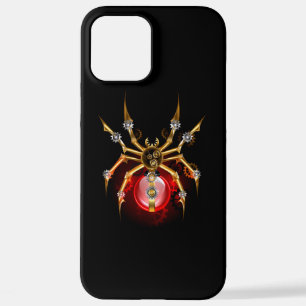 Coque iPhone 12 Pro Max Araignée en vapeur noire