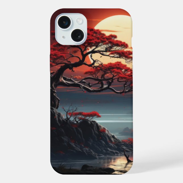 Coque iPhone Arbre bonsaï (Verso)