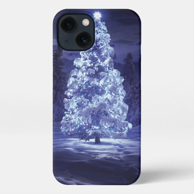 Coque iPhone Arbre de Noël (Verso)