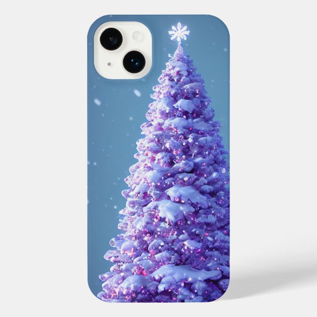 Coque iPhone Arbre de Noël élégant (Verso)