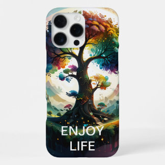 Coque iPhone 16 Pro Max Arbre de vie fantaisiste esthétique capricieux