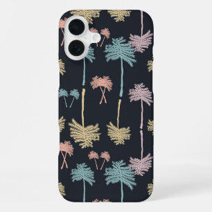 Coque iPhone 16 Plus Arbres botaniques en Confetti