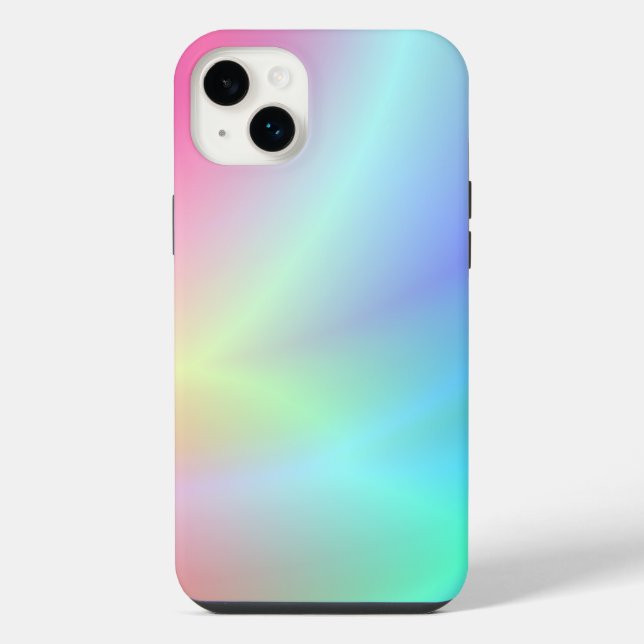 Coque iPhone arc-en-ciel abstrait (Verso)