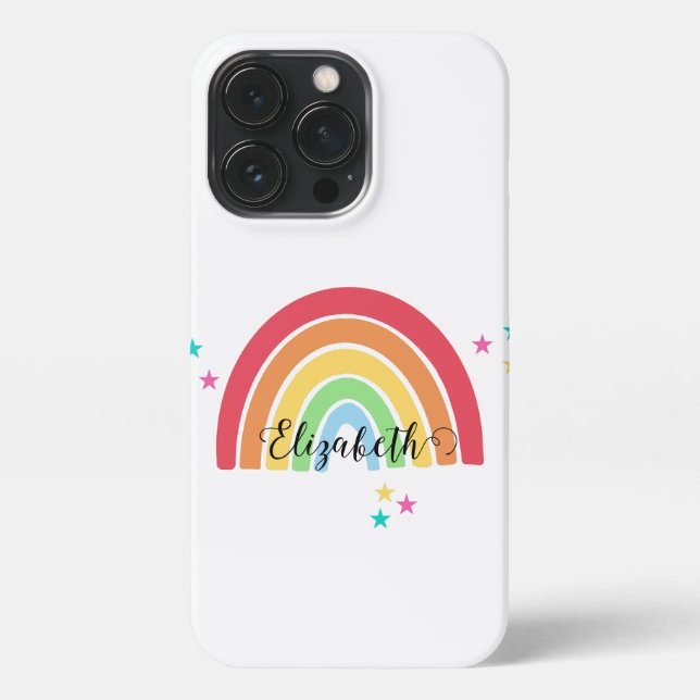 Coque iPhone Arc-en-ciel - Dossier téléphonique personnalisé (Verso)