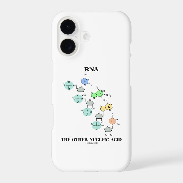 Coque iPhone ARN L'autre structure chimique acide nucléique (Verso)