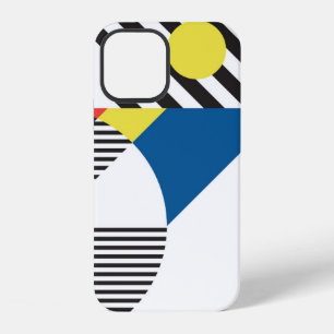 Coque iPhone 12 Arrière-plan dans le style rétro moderne