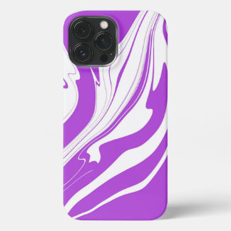 Etui iPhone 13 Pro Max Arrière - plan élégant en marbre violet