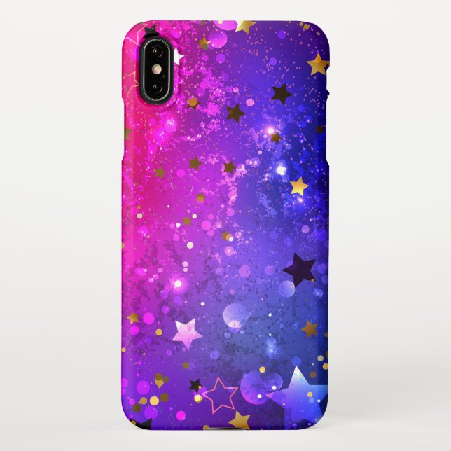 Coque iPhone Arrière - plan rose brillant (Dos)