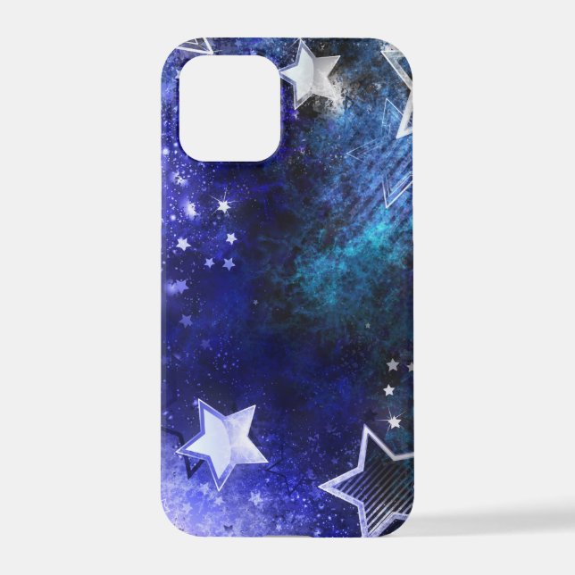 Coque iPhone Arrière - plan spatial avec étoiles (Verso)
